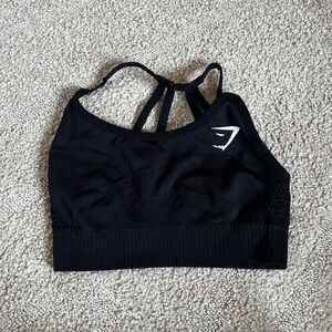 Black gymshark sports bra